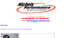 Desktop Screenshot of nicholsperformance.net
